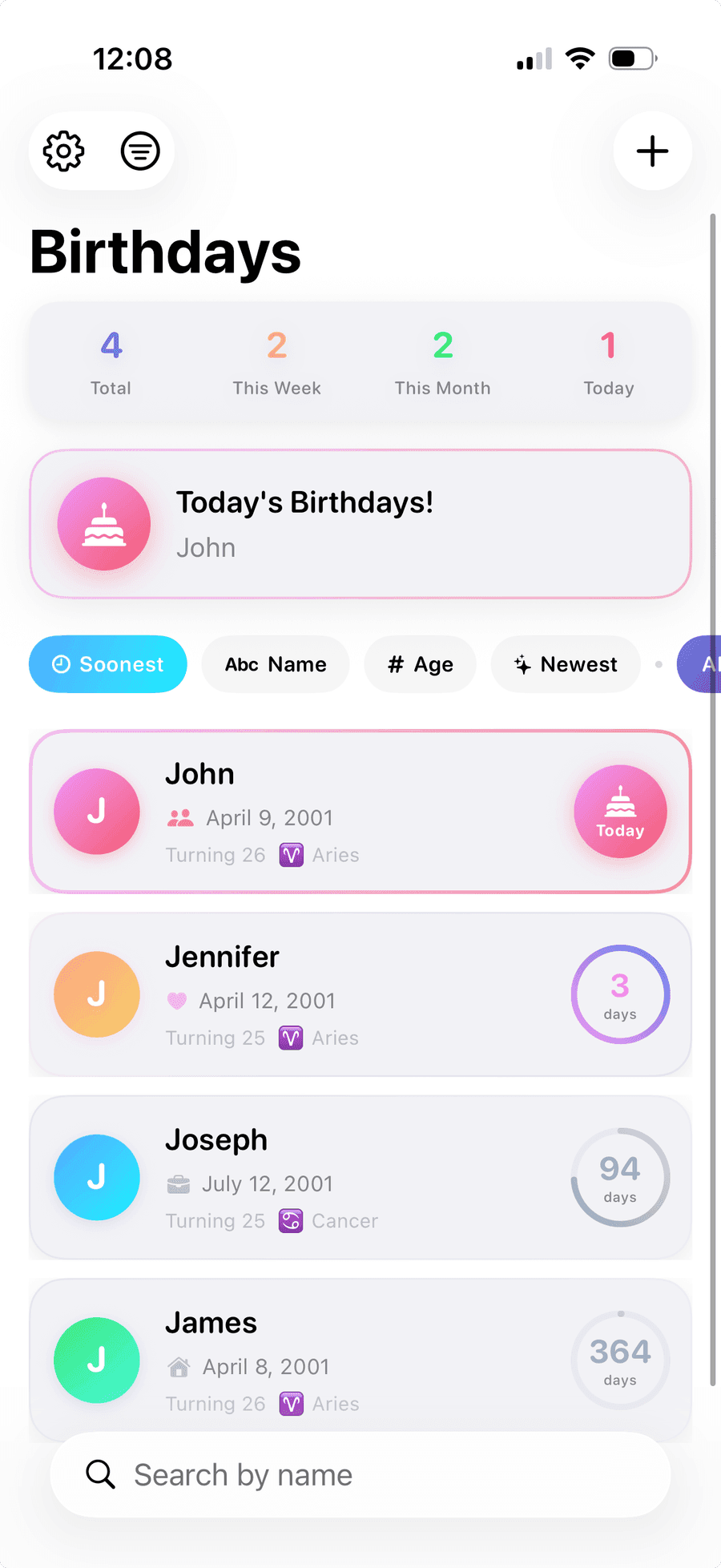 Candles app screenshot